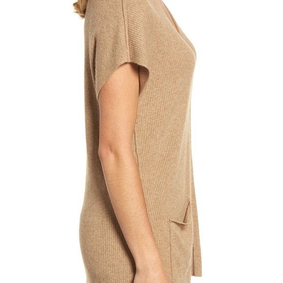 Tommy Bahama Cascade Rib Tunic In Camel Heather Size Small Petite - Picture 4 of 7